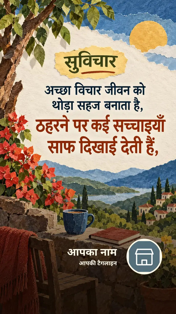 सुविचार - अच्छा विचार जीवन को थोड़ा सहज बनाता है, - ठहरने पर कई - Suvichar Image, कमल, प्रकृति