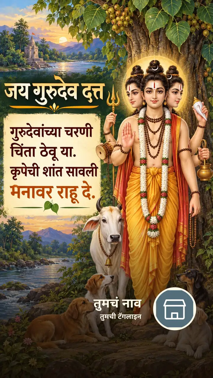 जय गुरुदेव दत्त - गुरुदेवांच्या चरणी - Bhakti Image, फुलं, निसर्ग, दत्तगुरू