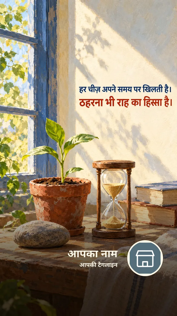 हर चीज़ अपने समय पर खिलती है। - Suvichar Image, प्रकृति
