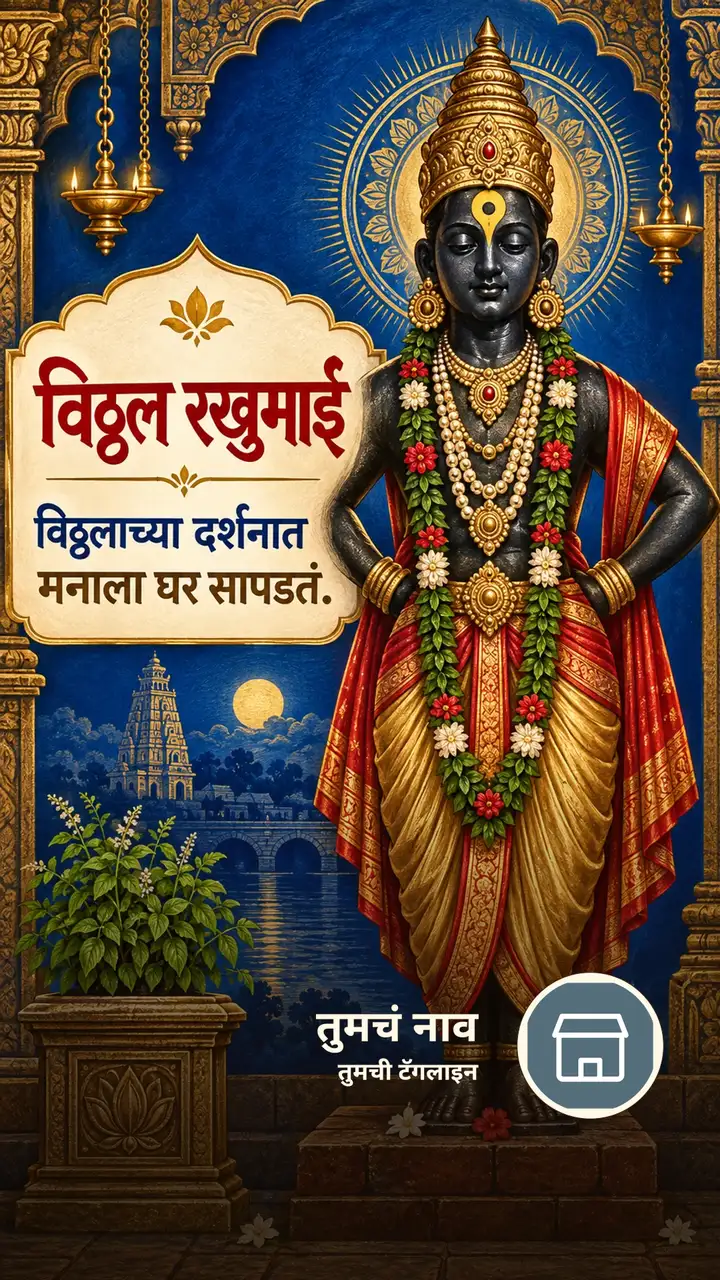 विठ्ठल रखुमाई - विठ्ठलाच्या दर्शनात - Bhakti Image, विठ्ठल