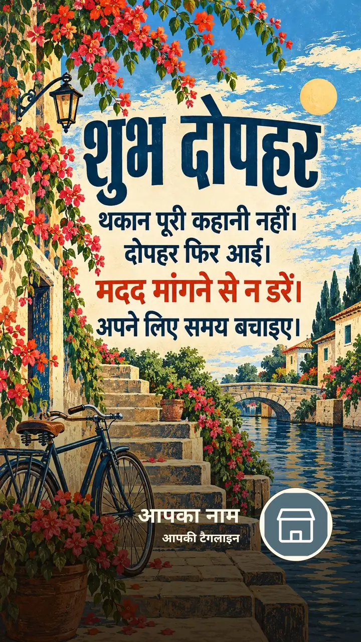शुभ दोपहर - थकान पूरी कहानी नहीं। - दोपहर फिर आई। - Dopahar Image