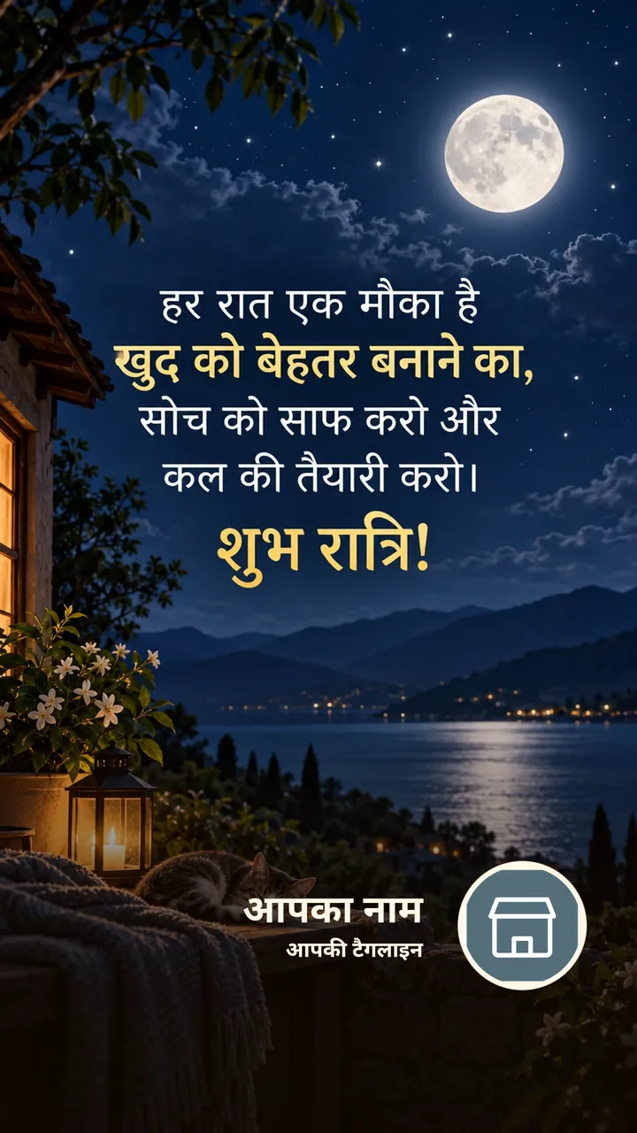 हर रात एक मौका है - Shubh Ratri Image, आसमान, चाँद
