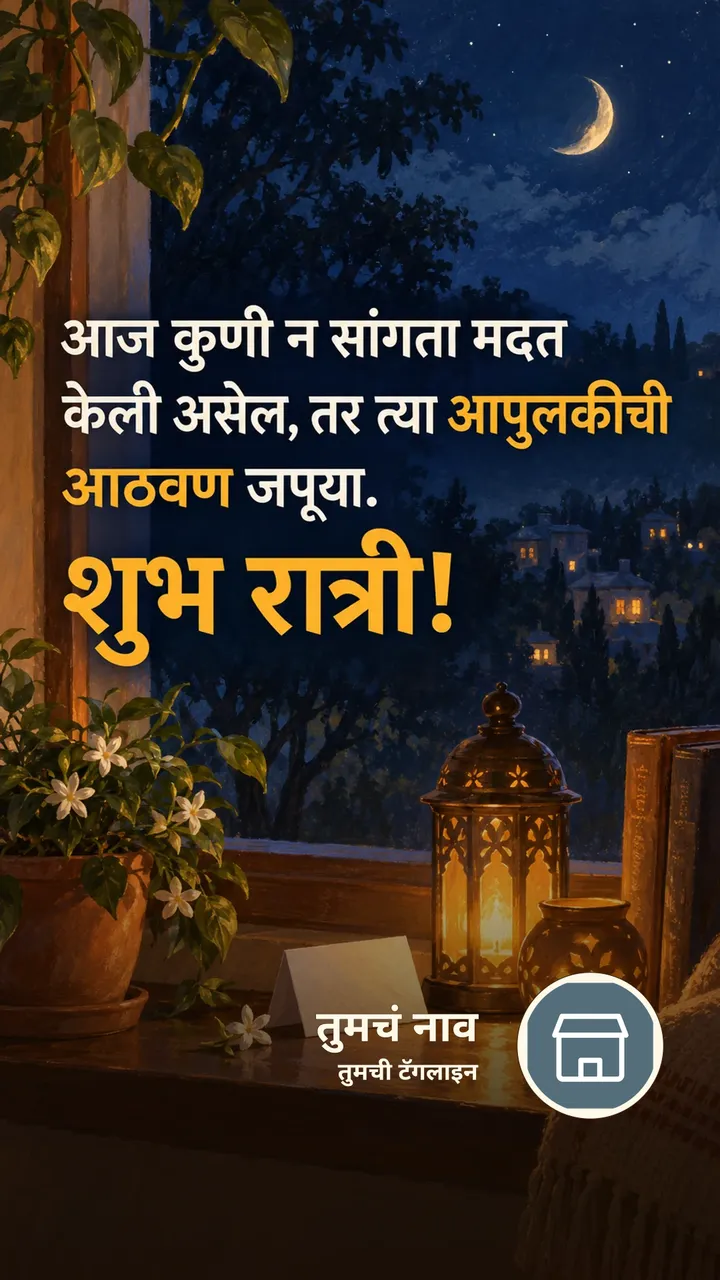 आज कुणी न सांगता मदत - Shubh Ratri Image, मेणबत्ती, मित्र