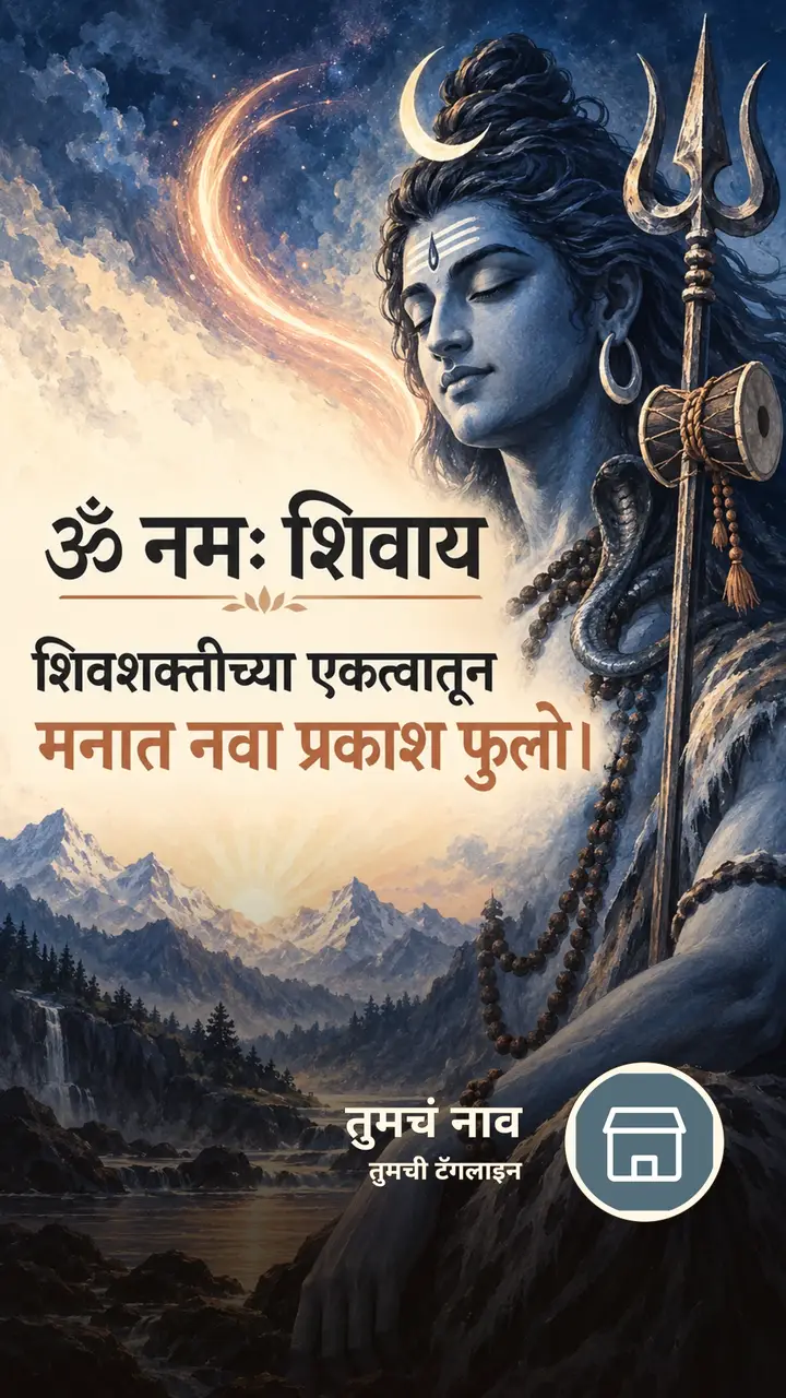 ॐ नमः शिवाय - शिवशक्तीच्या एकत्वातून - Bhakti Image, डोंगर, शिव