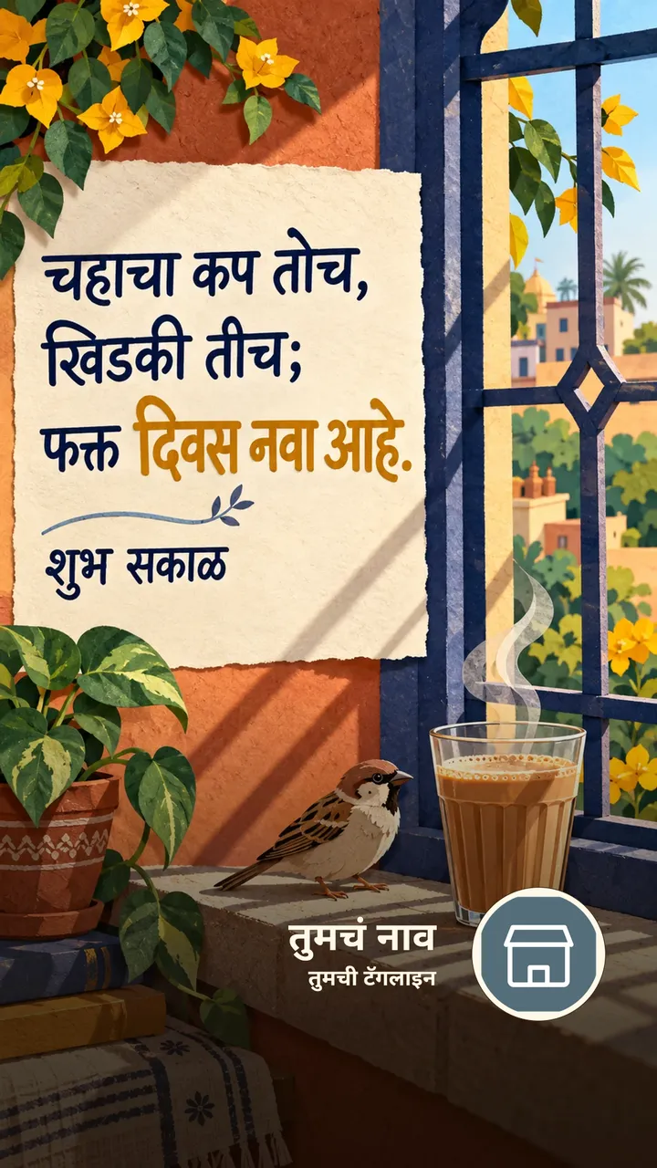 चहाचा कप तोच, - Shubh Sakal Image, पक्षी, चहा