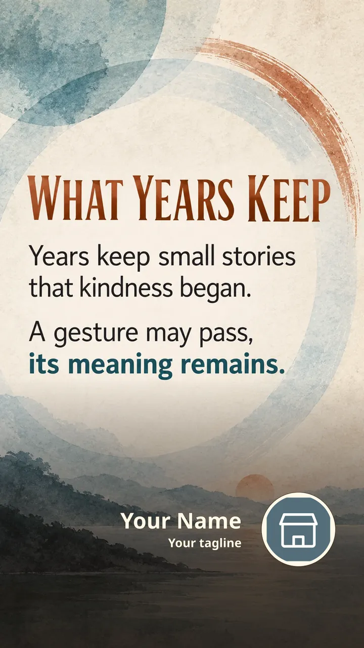 What Years Keep - Quote Image