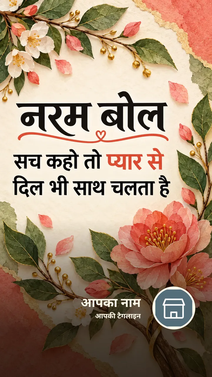 नरम बोल - Suvichar Image, फूल, प्रकृति