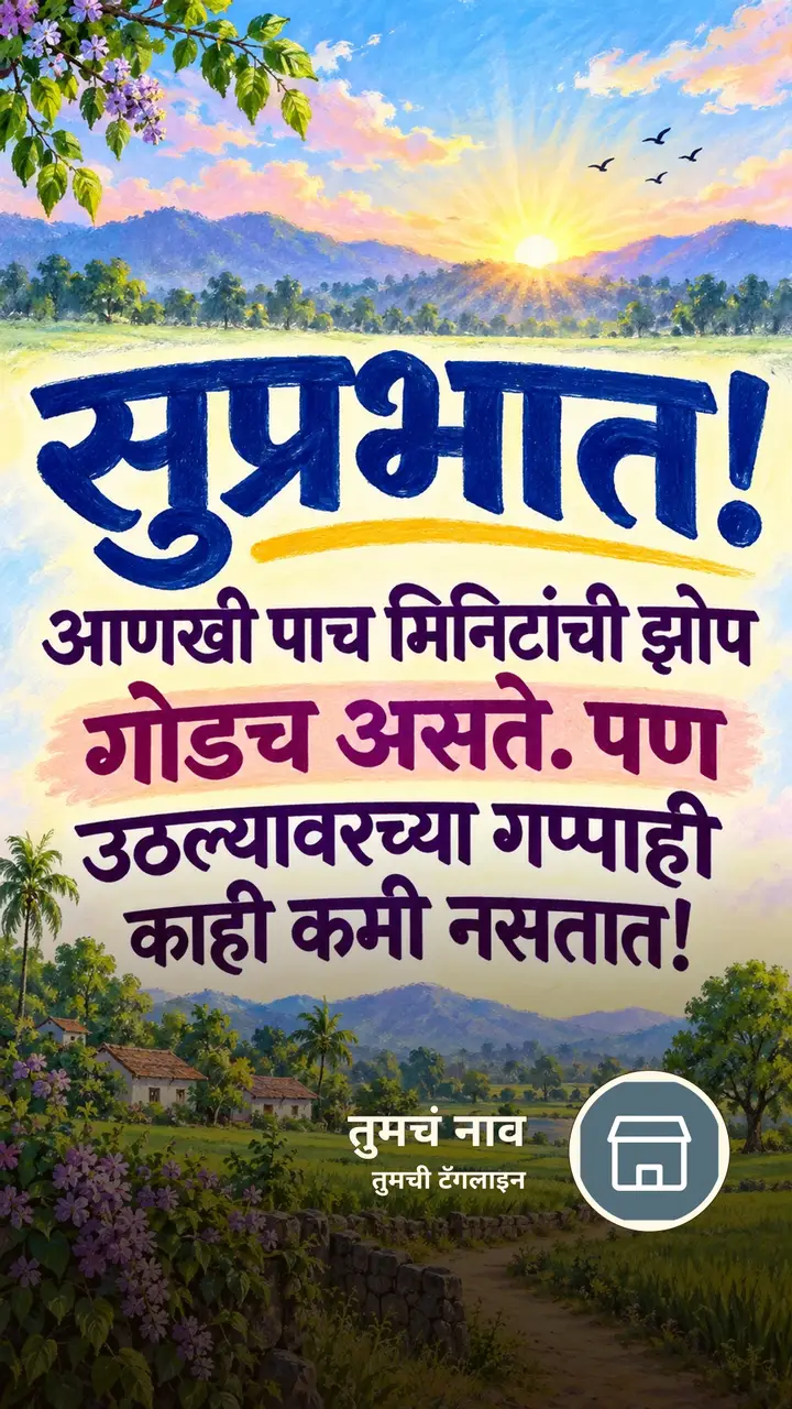 सुप्रभात! - आणखी पाच मिनिटांची झोप - Shubh Sakal Image, निसर्ग, आकाश