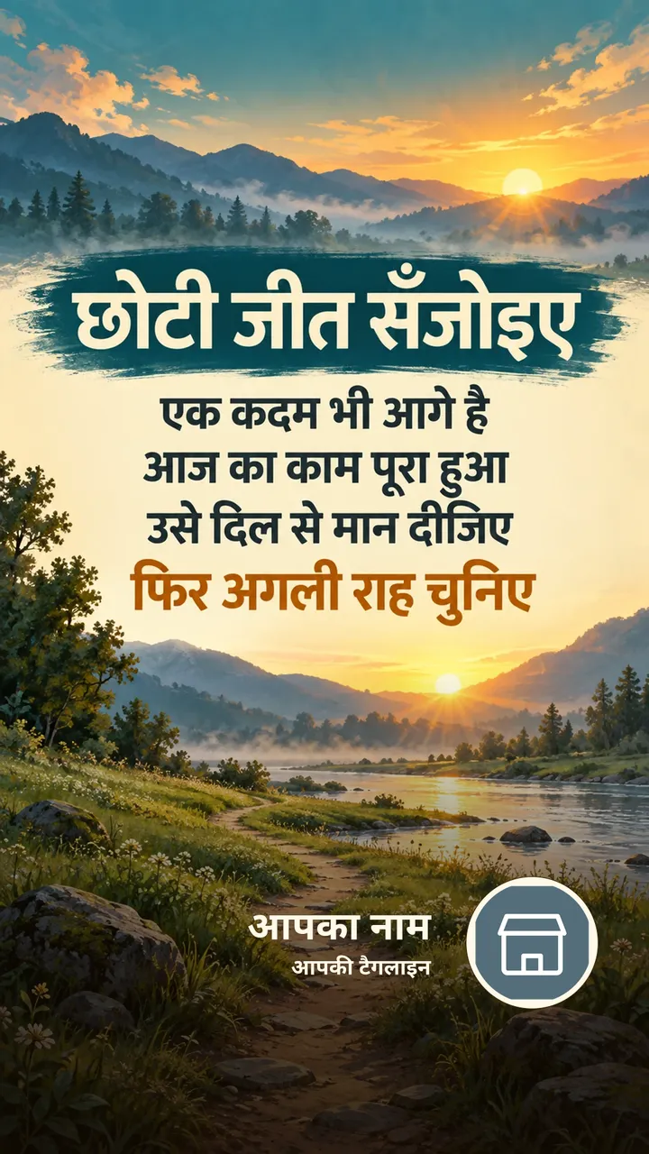छोटी जीत सँजोइए - Motivational Image, प्रकृति, नदी