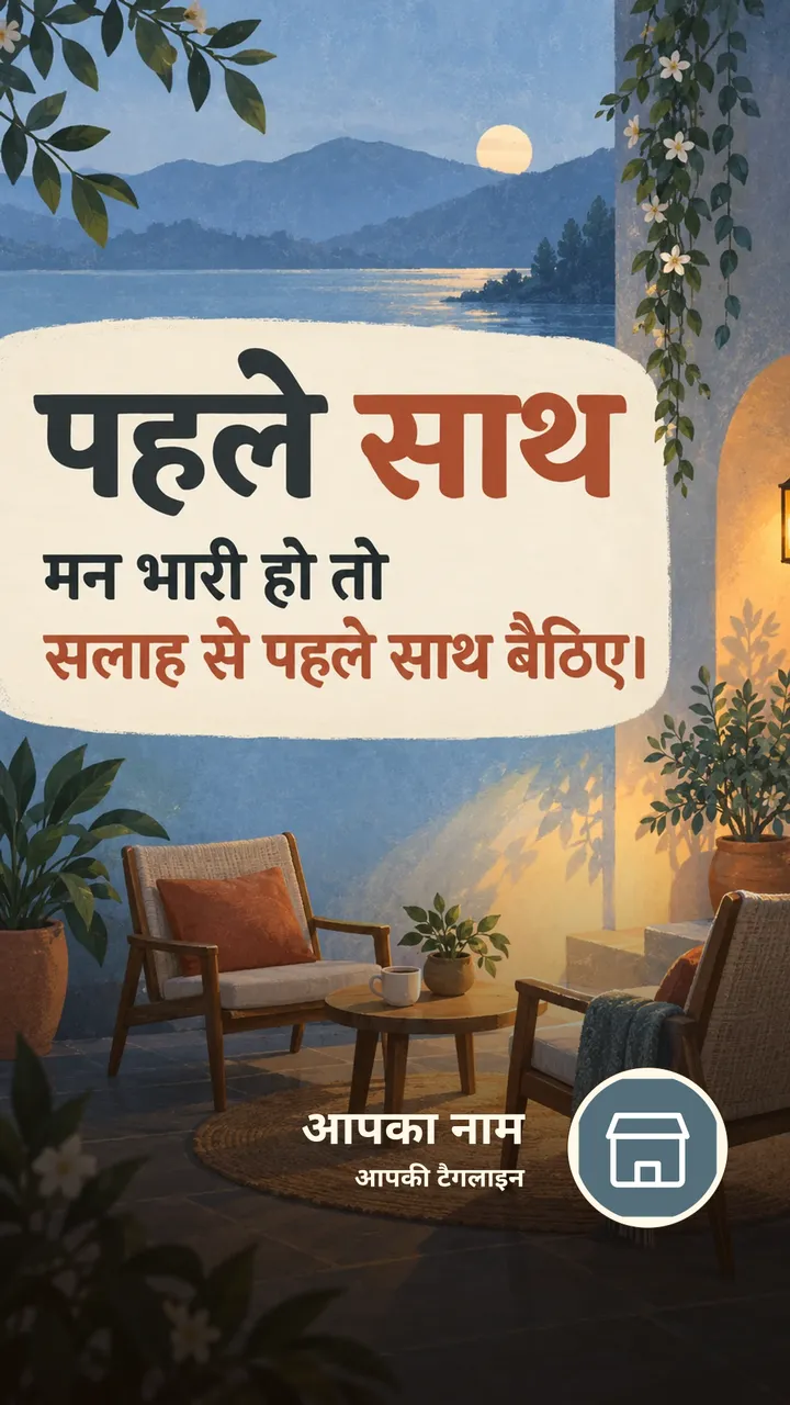 पहले साथ - Suvichar Image, दोस्त
