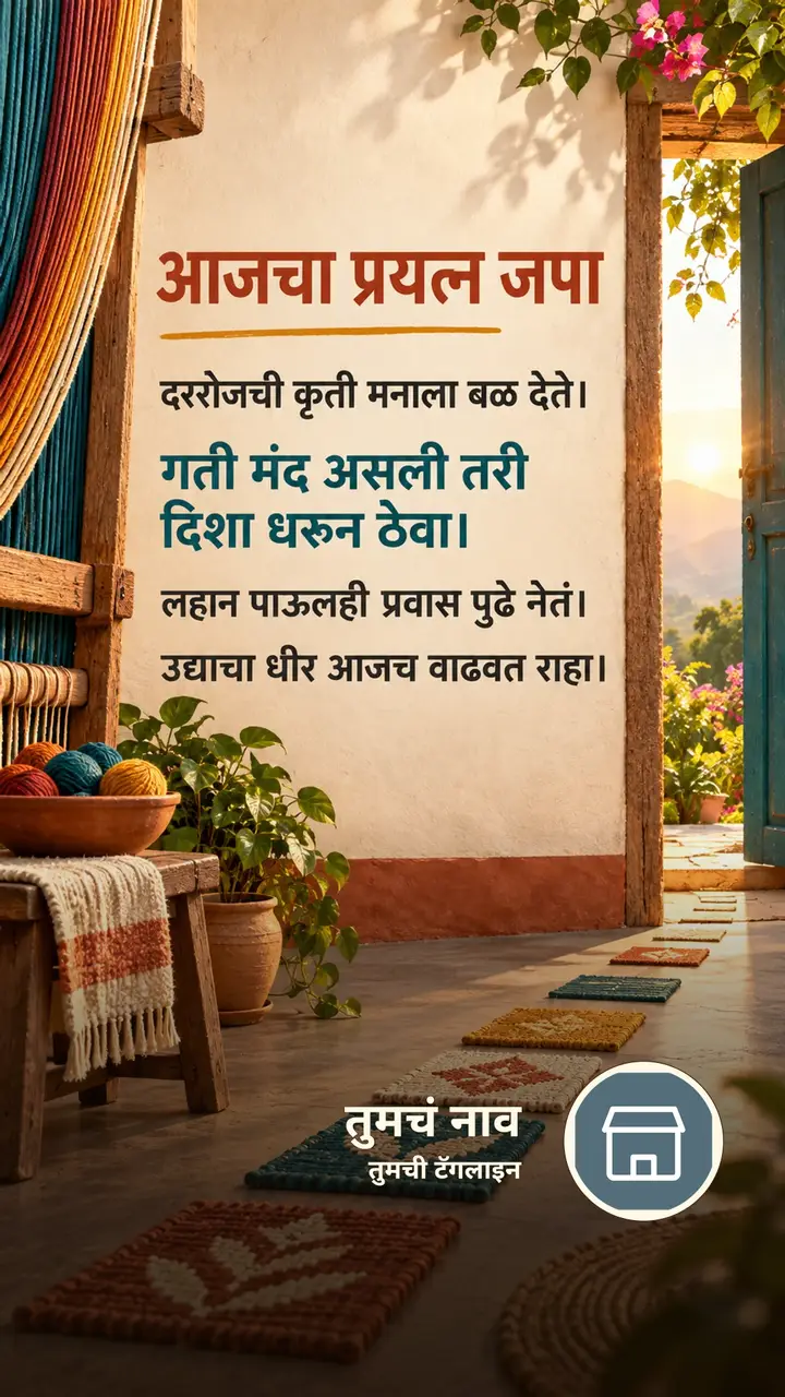 आजचा प्रयत्न जपा - Motivation Image