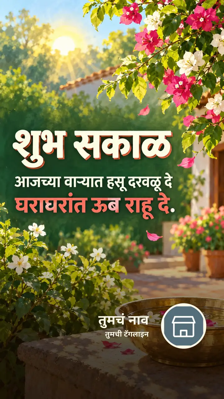 शुभ सकाळ - आजच्या वाऱ्यात हसू दरवळू दे - Shubh Sakal Image, फुलं, निसर्ग
