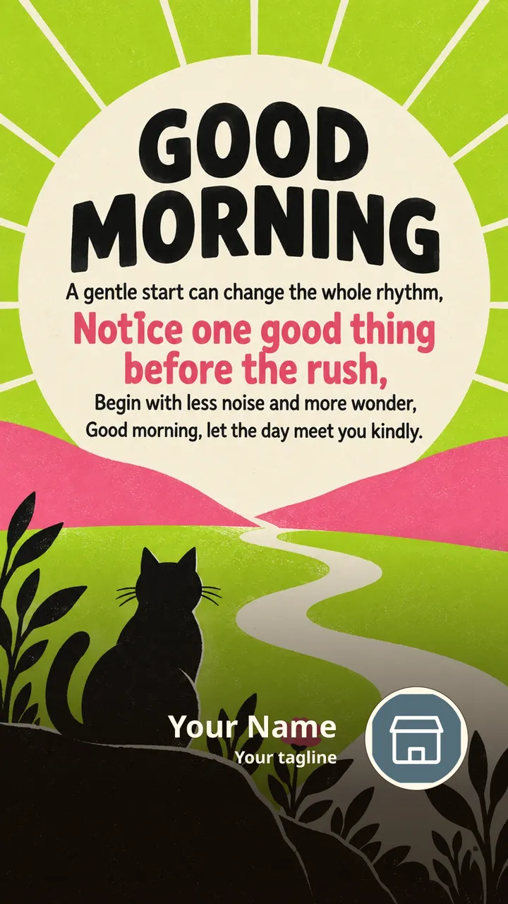 GOOD MORNING - A gentle start can change the whole rhythm, - Notice - Good Morning Image, Flowers, Sunrise, Nature