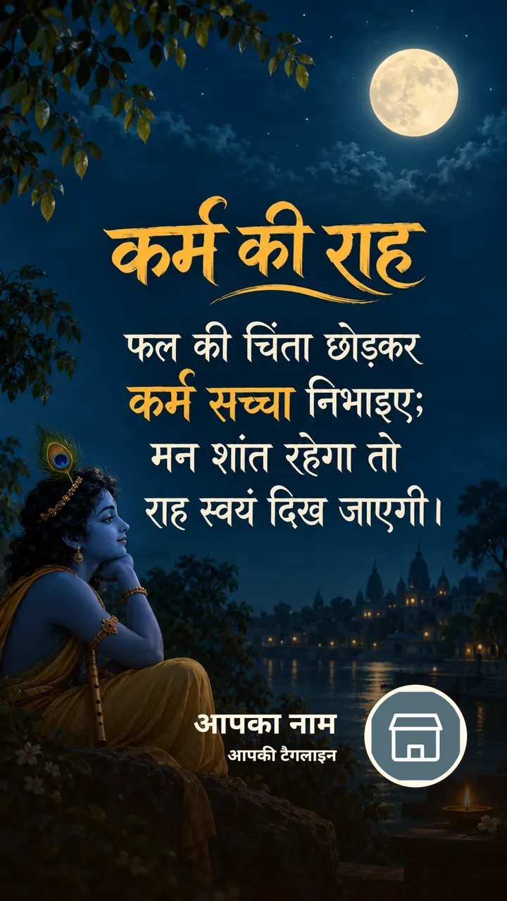 कर्म की राह - Bhakti Image