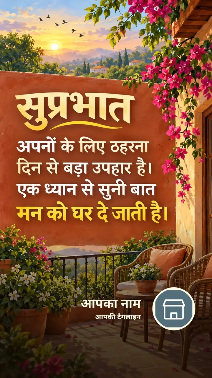 सुप्रभात - अपनों के लिए ठहरना - Suprabhat Image, फूल, प्रकृति, पक्षी