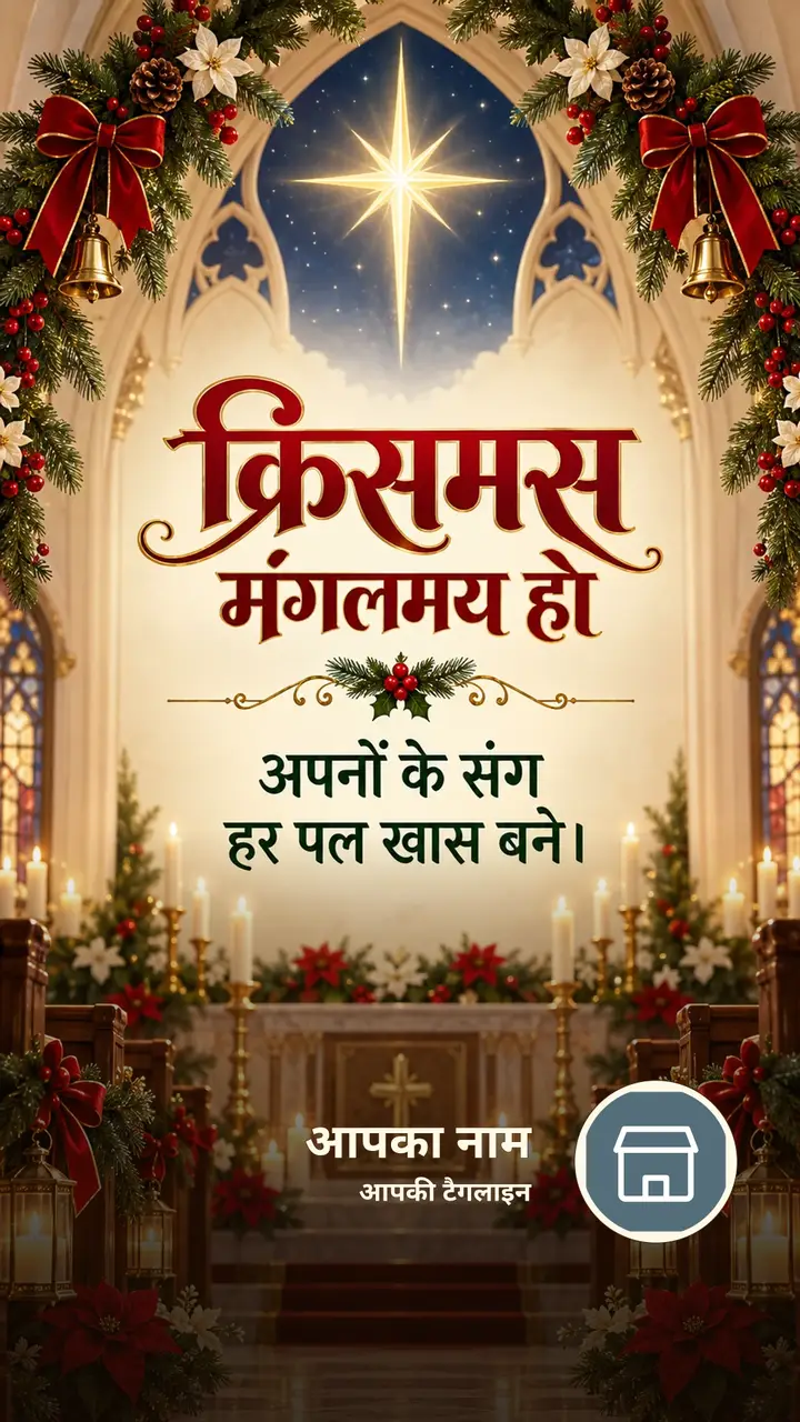 क्रिसमस मंगलमय हो - Festival Image, फूल