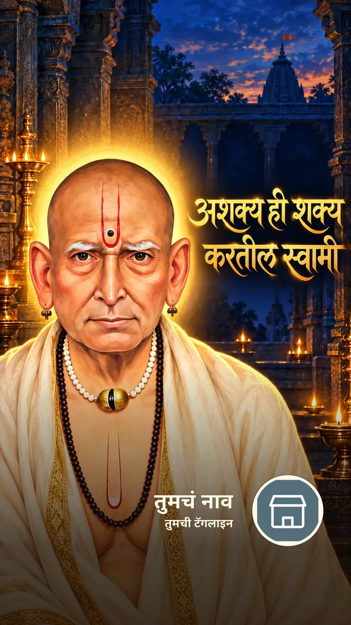 अशक्य ही शक्य करतील स्वामी - Bhakti Image, स्वामी समर्थ