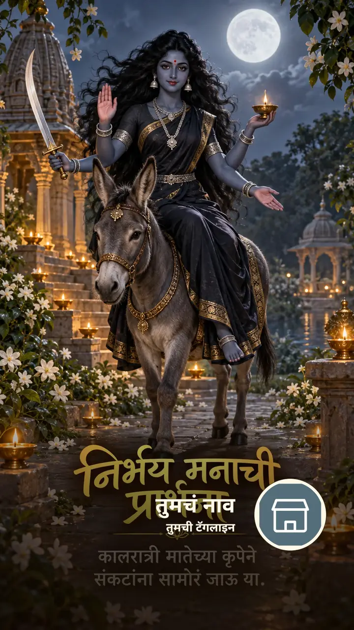 निर्भय मनाची प्रार्थना - Festival Image, फुलं, दिवा