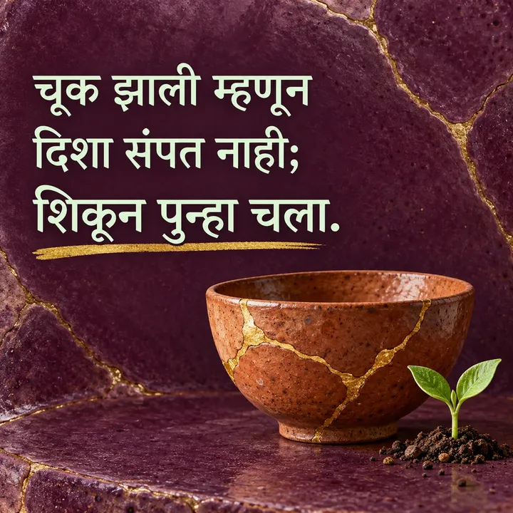 चूक झाली म्हणून - Motivation Image
