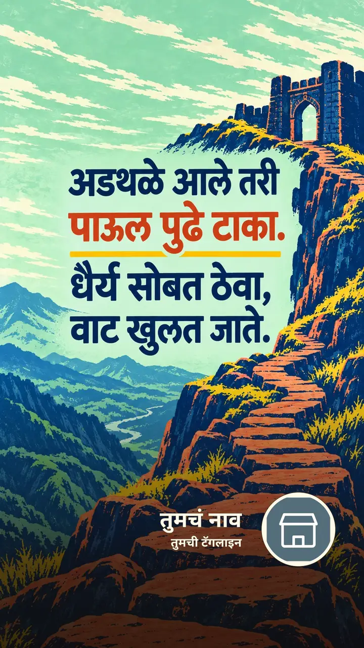 अडथळे आले तरी - Shubh Sakal Image, डोंगर, आकाश