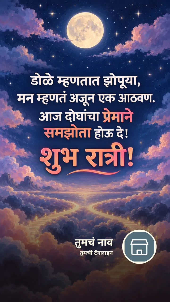 डोळे म्हणतात झोपूया, - Shubh Ratri Image, चंद्र, चांदण्या