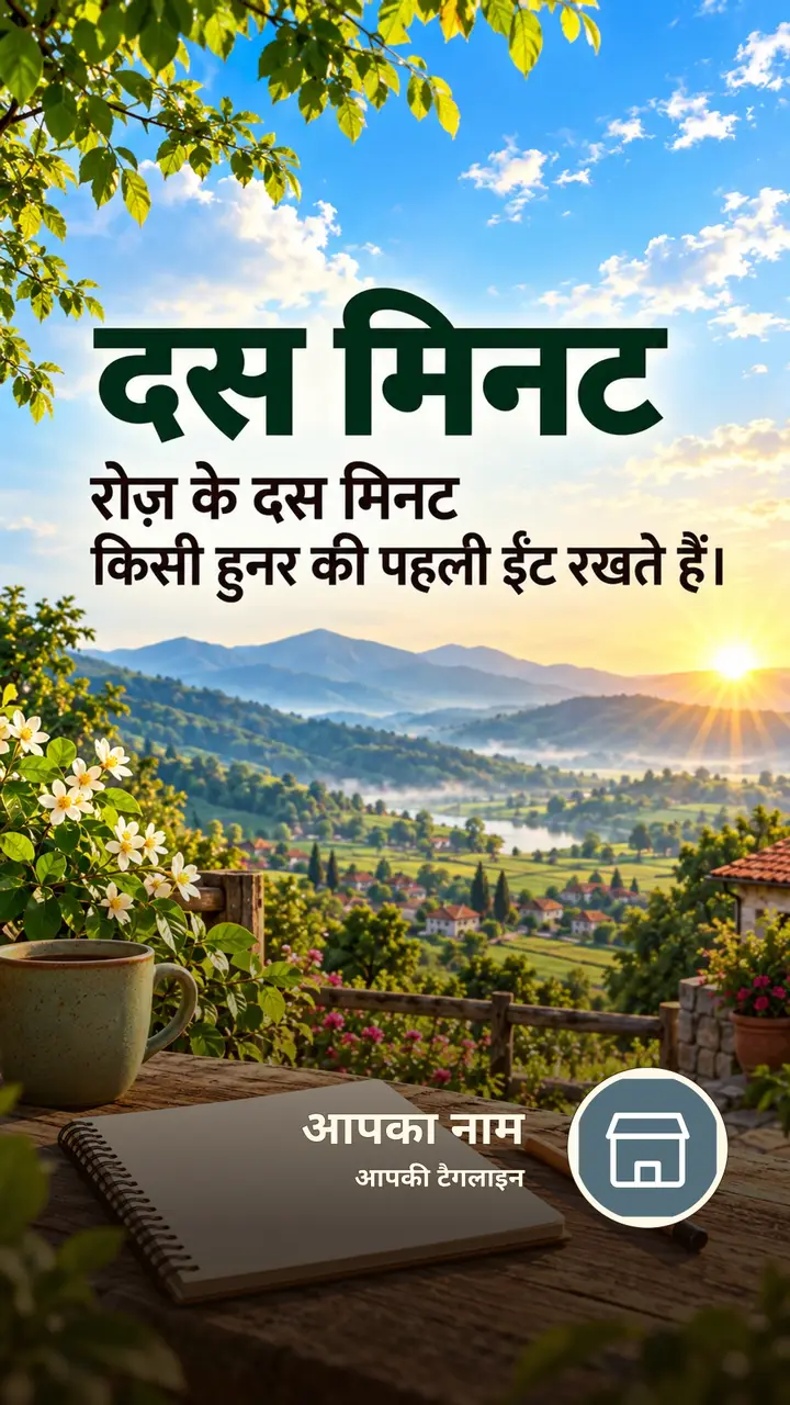 दस मिनट - Motivational Image, प्रकृति