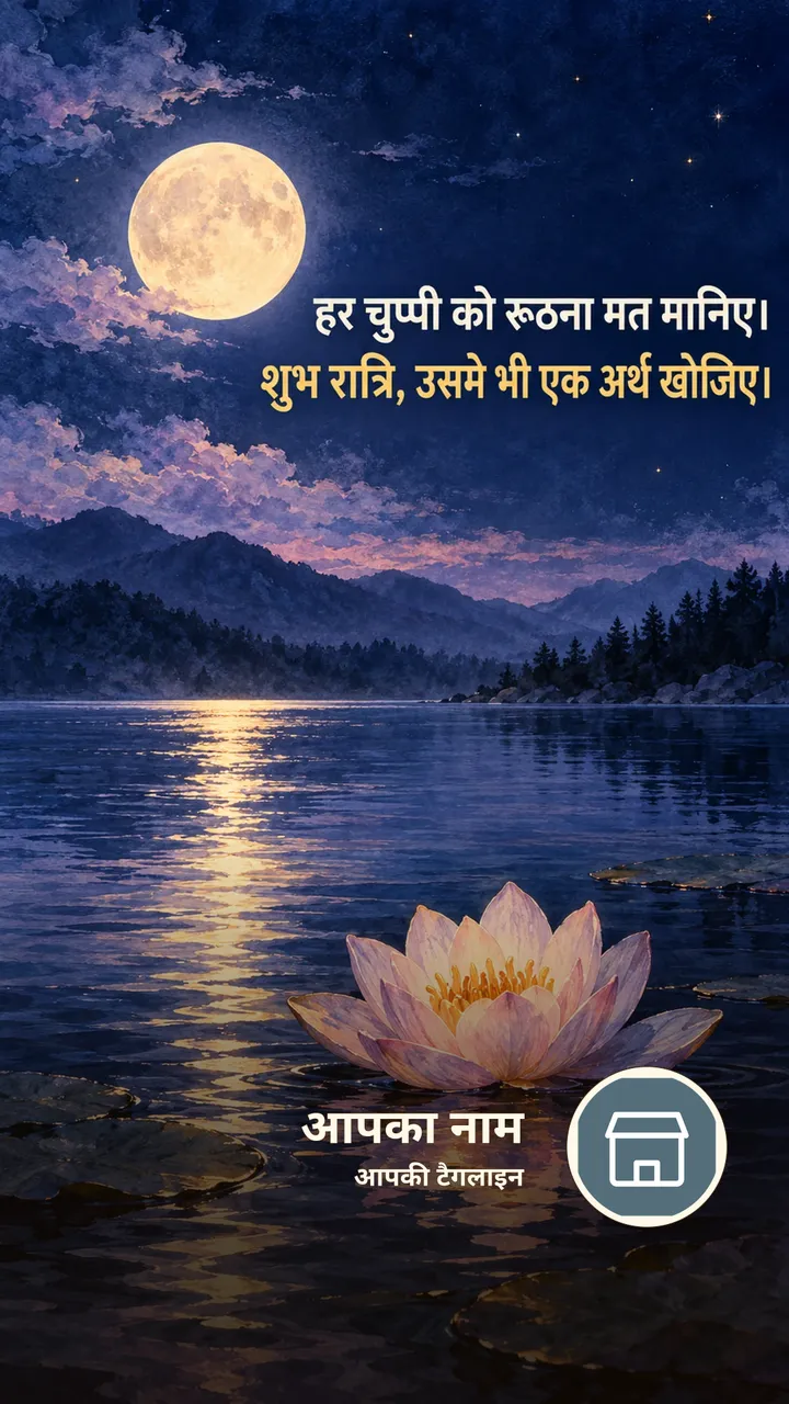 हर चुप्पी को रूठना मत मानिए। - Shubh Ratri Image, फूल, प्रकृति, चाँद, तारे