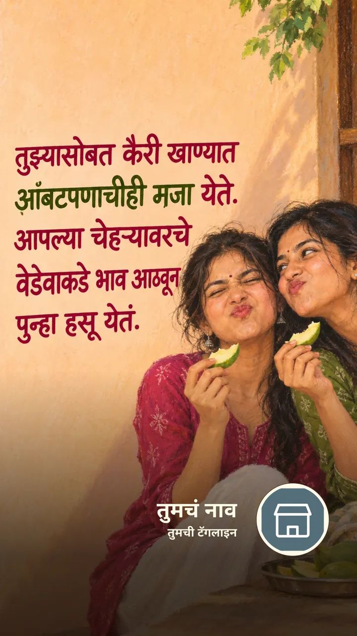 तुझ्यासोबत कैरी खाण्यात - नातीगोती Image, मित्र