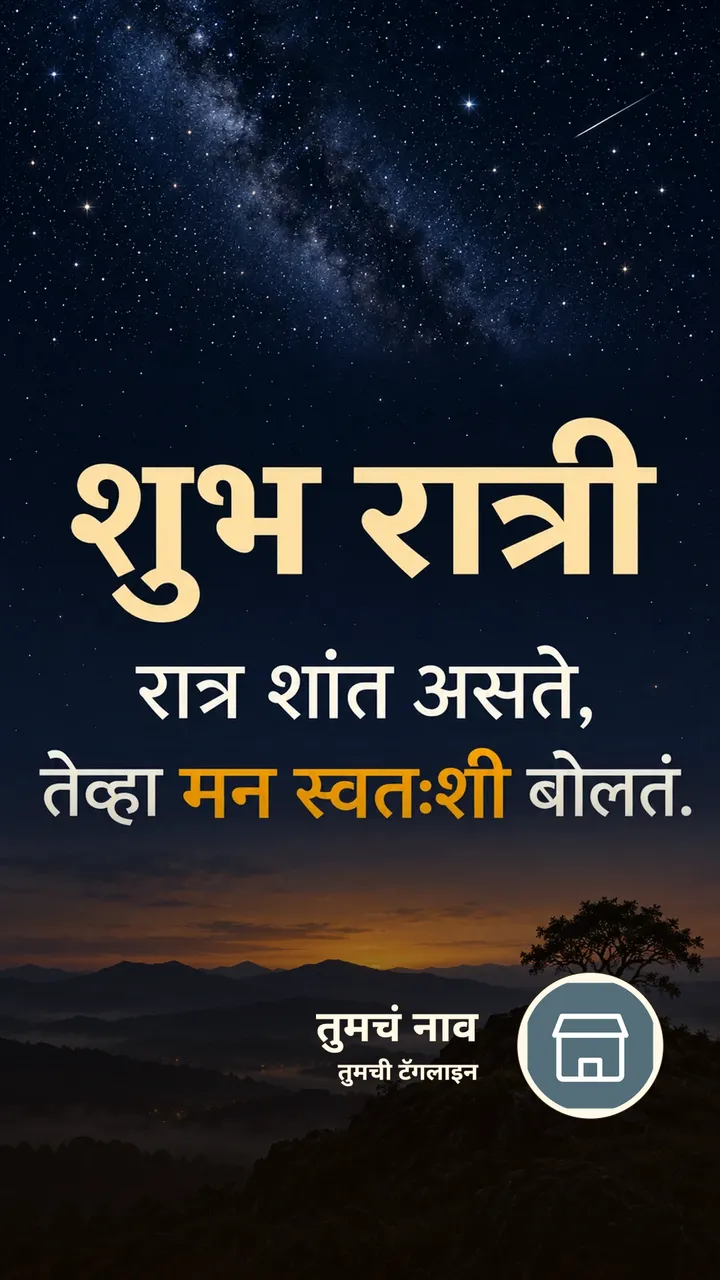 शुभ रात्री - रात्र शांत असते, - Shubh Ratri Image, आकाश, चांदण्या