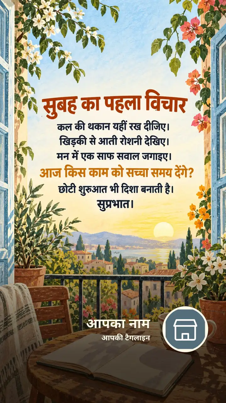 सुबह का पहला विचार - Suprabhat Image, फूल, सूर्योदय, प्रकृति, चाय