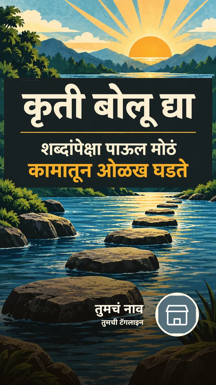 कृती बोलू द्या - Motivation Image, निसर्ग, नदी