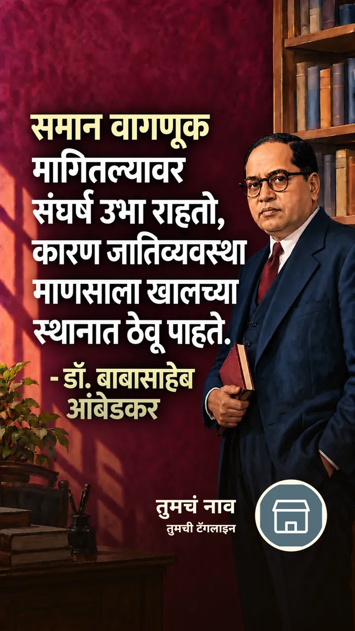 समान वागणूक - Suvichar Image
