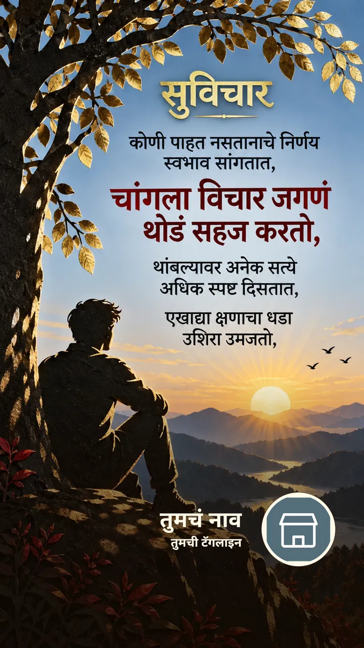 सुविचार - कोणी पाहत नसतानाचे निर्णय स्वभाव सांगतात, - Suvichar Image, कमळ, निसर्ग