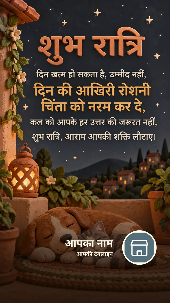 शुभ रात्रि - दिन खत्म हो सकता है, उम्मीद नहीं, - Shubh Ratri Image, चाँद, तारे, मोमबत्ती
