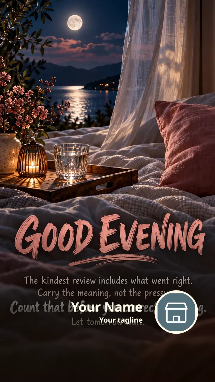 GOOD EVENING - The kindest review includes what went right. - Good Evening Image