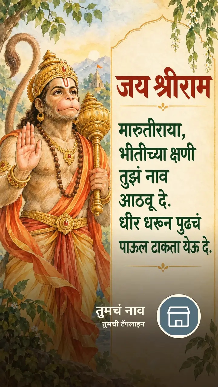 जय श्रीराम - मारुतीराया, - Bhakti Image, हनुमान