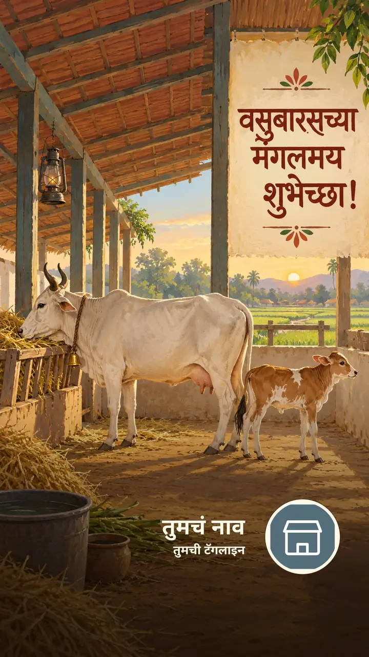 वसुबारसच्या मंगलमय शुभेच्छा! - Festival Image, फुलं, निसर्ग, गाव