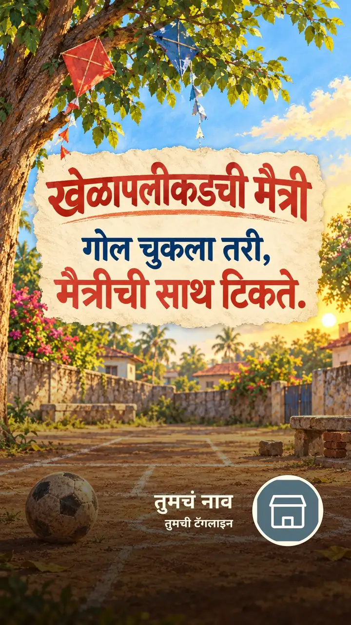 खेळापलीकडची मैत्री - Suvichar Image, मित्र, मुलं