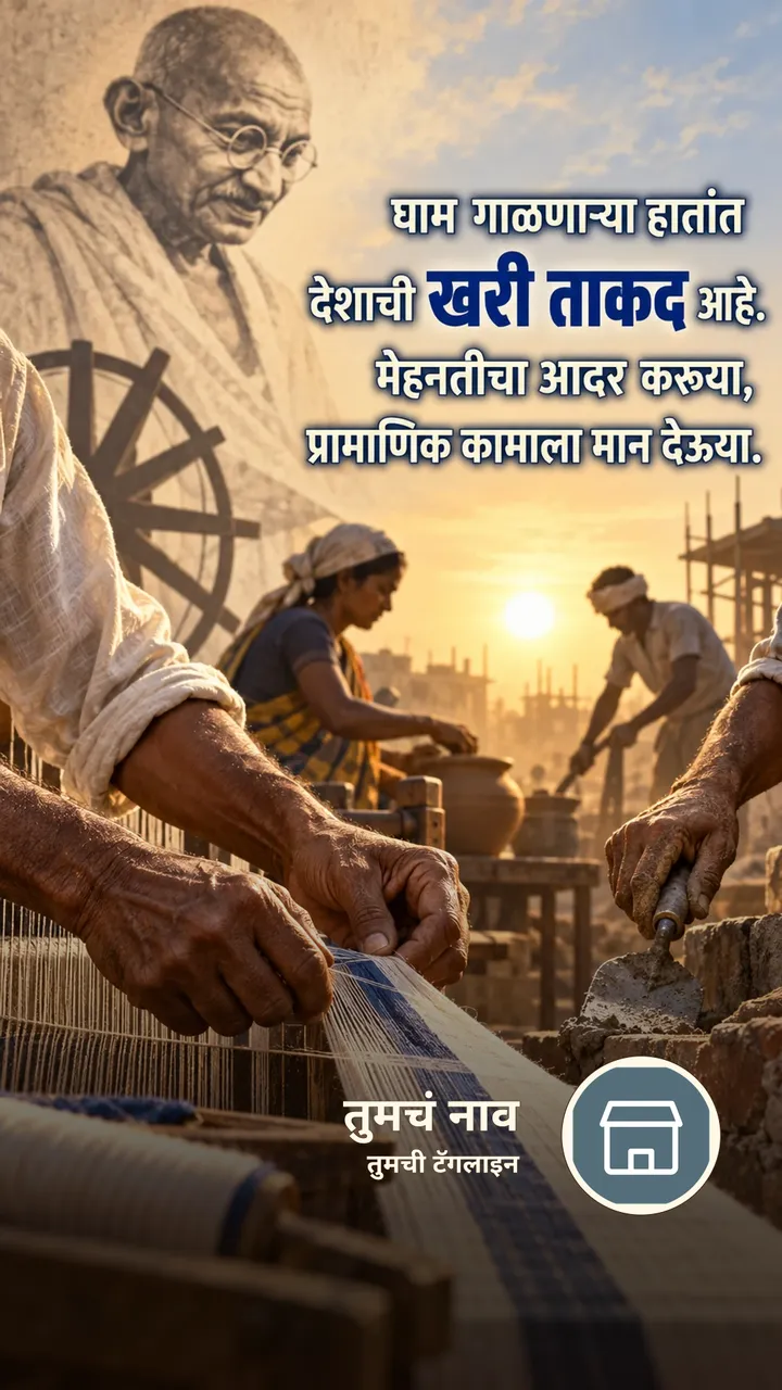 घाम गाळणाऱ्या हातांत - Festival Image, निसर्ग, गाव