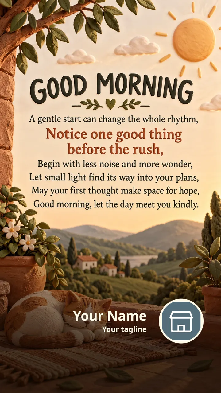 GOOD MORNING - A gentle start can change the whole rhythm, - Notice - Good Morning Image, Flowers, Sunrise, Nature