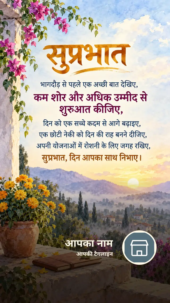 सुप्रभात - भागदौड़ से पहले एक अच्छी बात देखिए, - कम शोर और अधिक - Suprabhat Image, फूल, सूर्योदय, प्रकृति