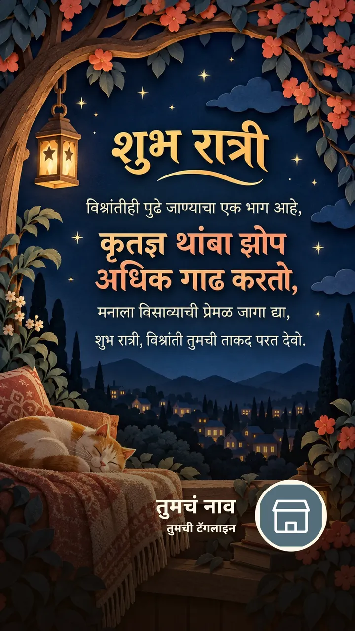शुभ रात्री - विश्रांतीही पुढे जाण्याचा एक भाग आहे, - Shubh Ratri Image, चंद्र, चांदण्या, मेणबत्ती