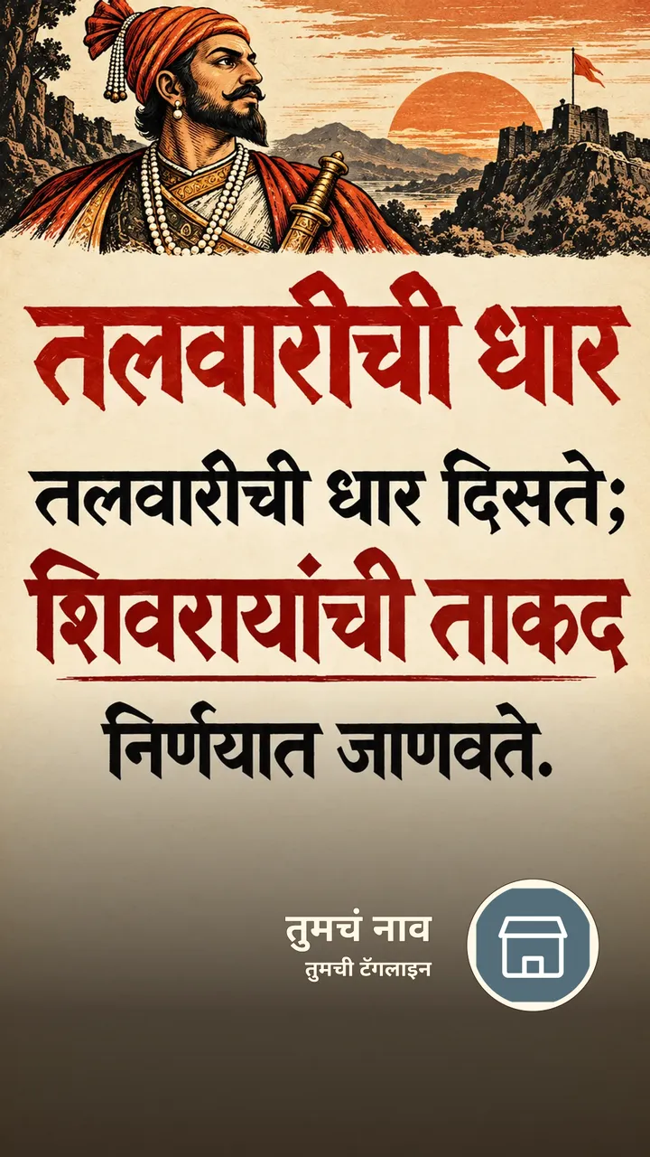 तलवारीची धार - Motivation Image