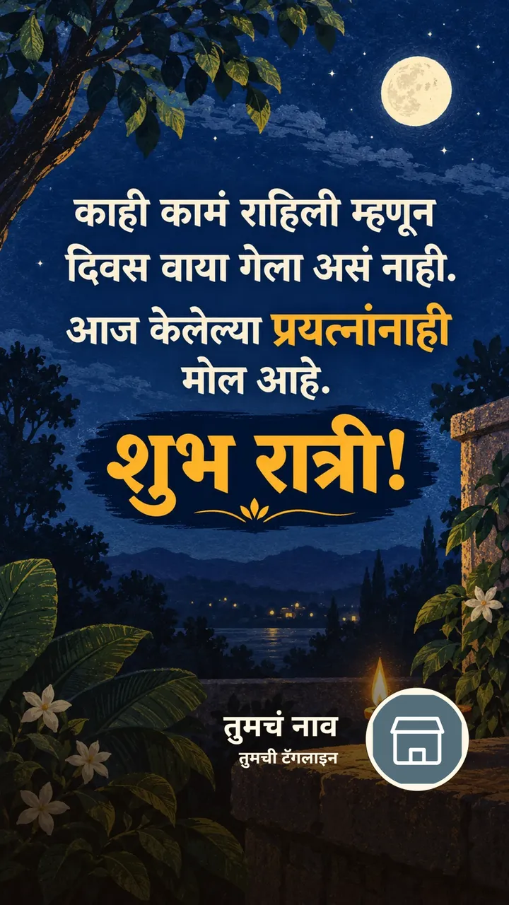 काही कामं राहिली म्हणून - Shubh Ratri Image, निसर्ग, मेणबत्ती