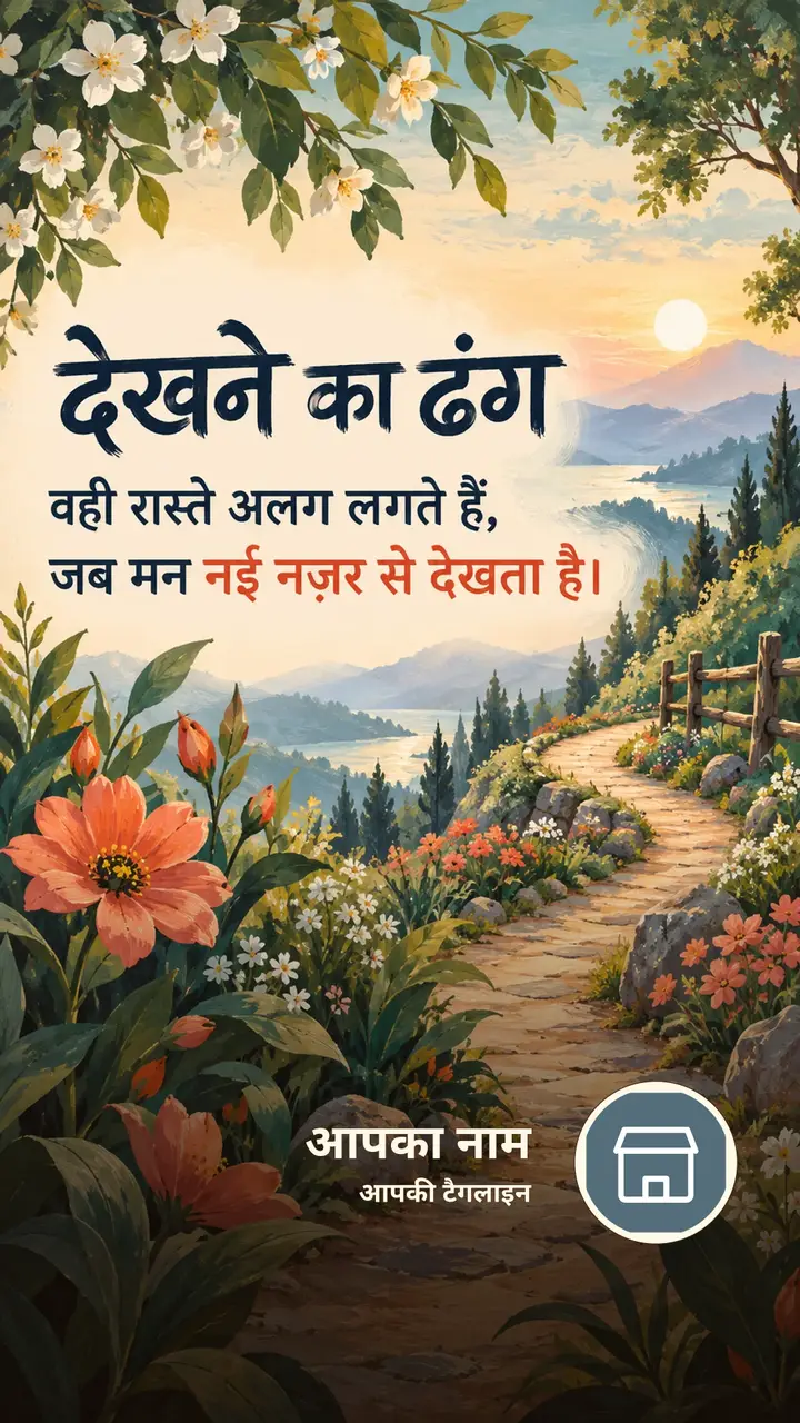 देखने का ढंग - Suvichar Image, फूल, प्रकृति