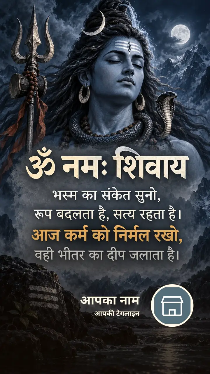 ॐ नमः शिवाय - भस्म का संकेत सुनो, - Bhakti Image, शिव