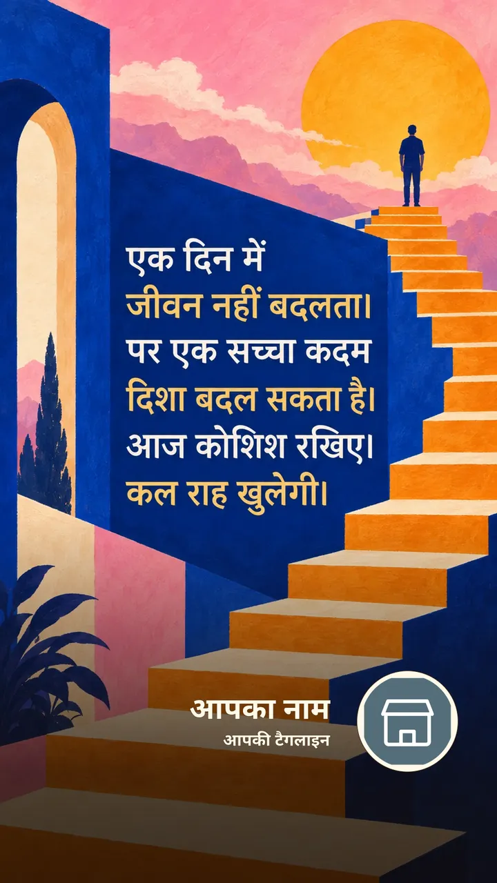 एक दिन में - Motivational Image