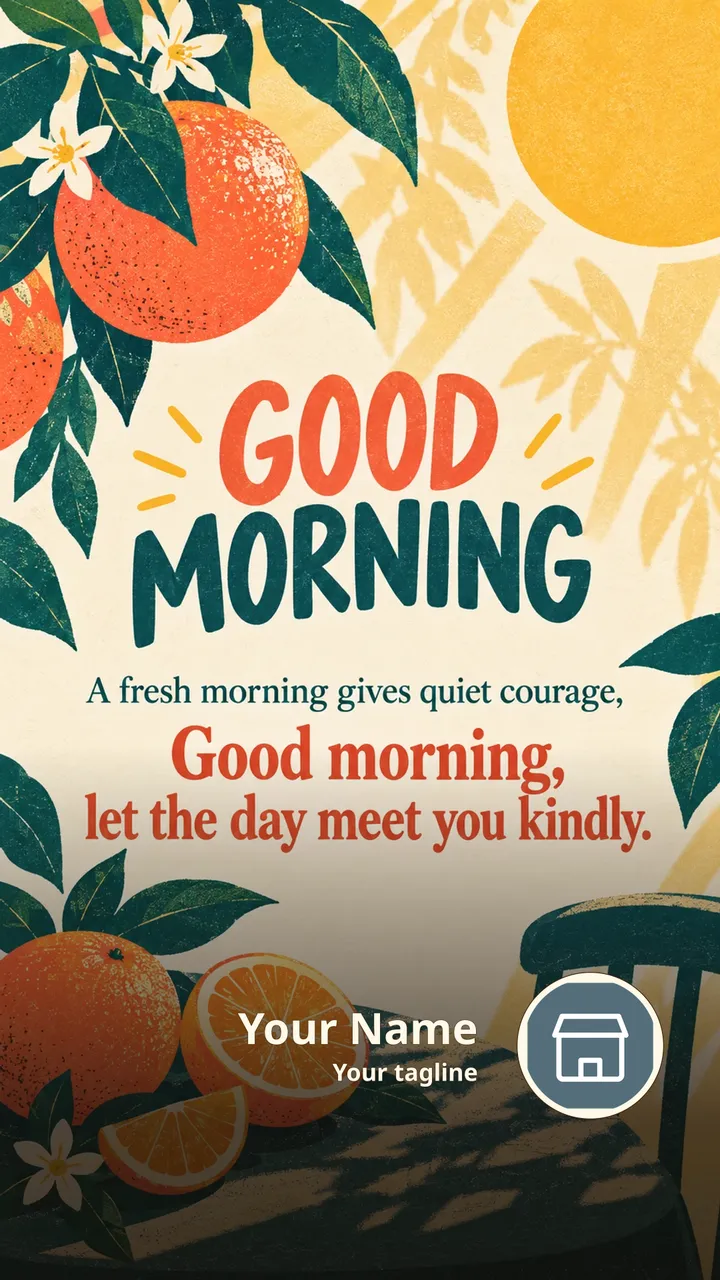 GOOD MORNING - A fresh morning gives quiet courage, - Good morning - Good Morning Image, Flowers, Sunrise, Nature