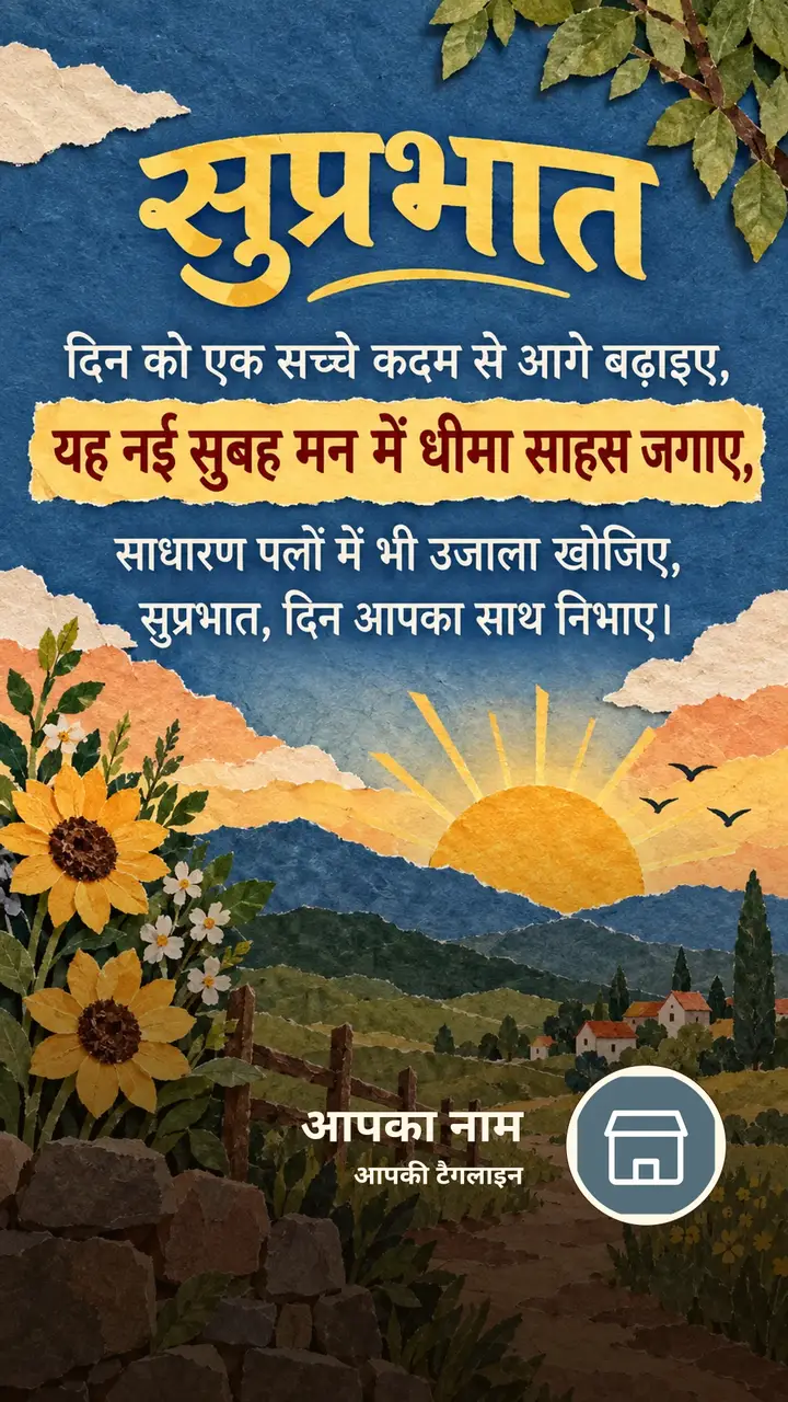 सुप्रभात - दिन को एक सच्चे कदम से आगे बढ़ाइए, - यह नई सुबह मन में - Suprabhat Image, फूल, सूर्योदय, प्रकृति
