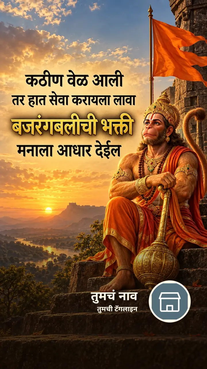 कठीण वेळ आली - Bhakti Image, हनुमान
